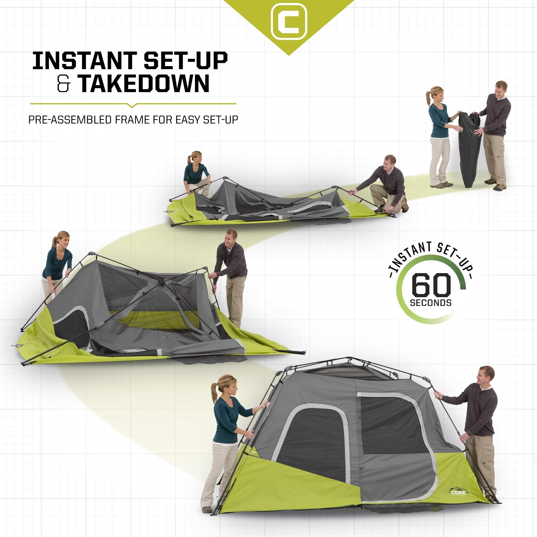 Quick tent set up cheap